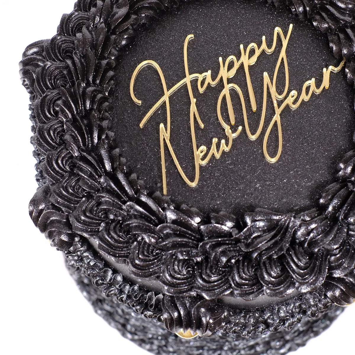 cake topper ohne stiel - happy new year stil 1